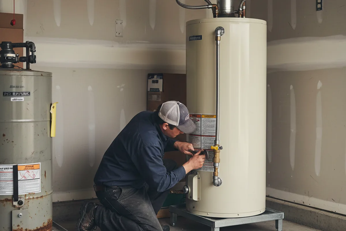 Water heater and shutoff valve replacement in Palisades Park